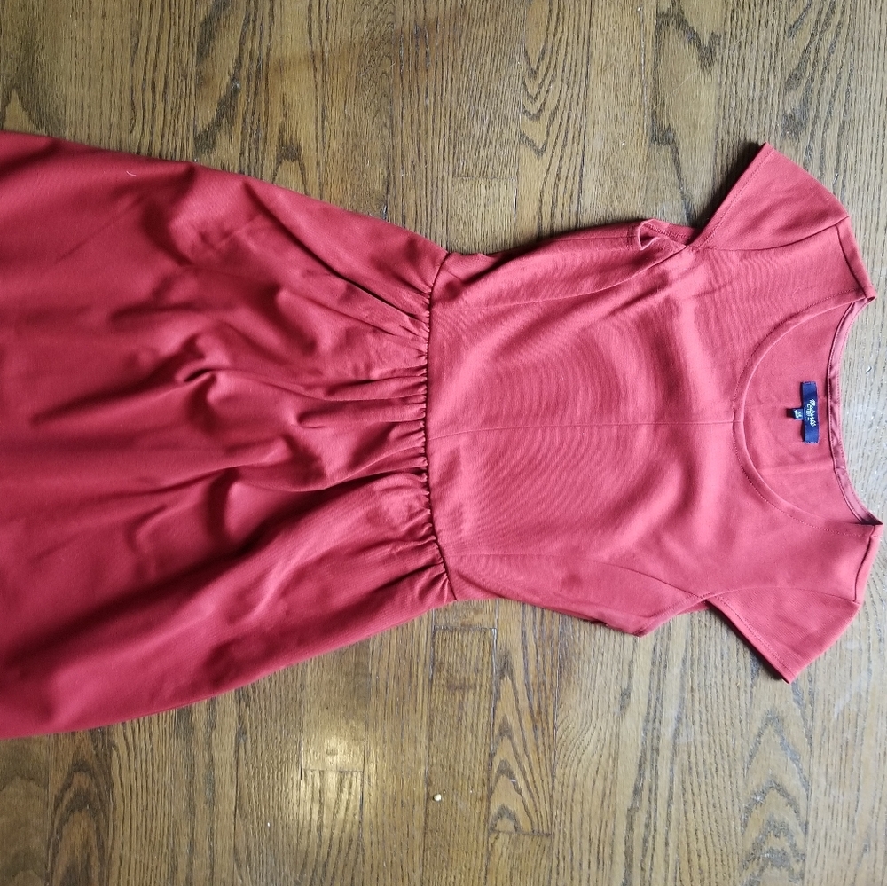 Red Holiday Madewell Dress Size Small